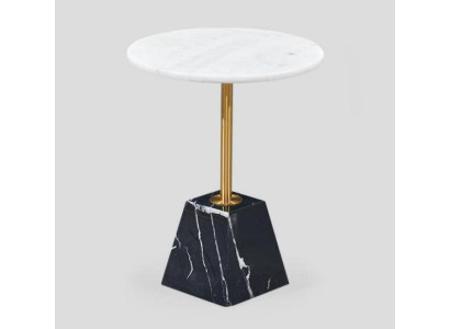 Ontwerper Ronde bijzettafel Luxe marmeren bijzettafels Stijlvol meubilair