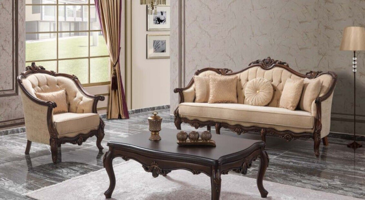 Bank Bank Bank Bank Bankstel Beige Chesterfield Set