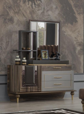 Kaptafel Console Luxe Meubels Bruin Ontwerp Hout Consoles Nieuw