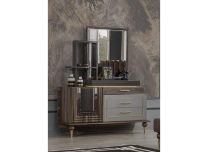 Kaptafel Console Luxe Meubels Bruin Ontwerp Hout Consoles Nieuw