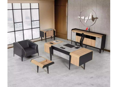 Houten meubels Kantoor meubels Compleet set Bureau Kasten Meubels