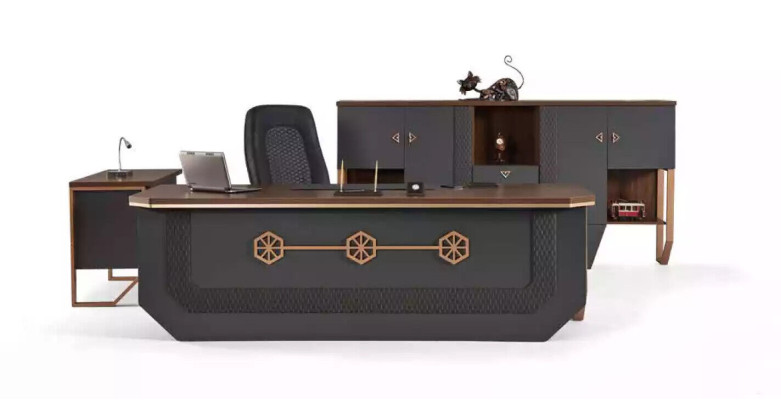 Kantoor meubel set Luxe thuiskantoormeubilair Bureau Kasten Salontafel