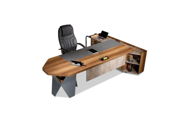 Bureau Bureauhoekbureau Hoekbureau Werktafel Kantoor Hout Bruin