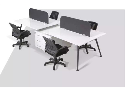 Grote werkplek kantoortafel bureaus Modern kantoorinrichting stijl