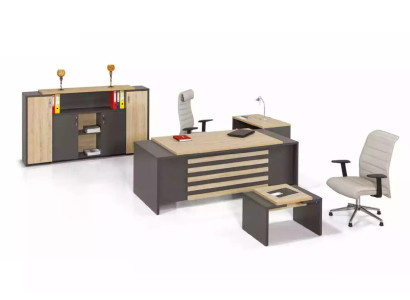 Kantoor set Ontwerper kantoormeubelen Kantoor kast Bureau Luxe 3 delig