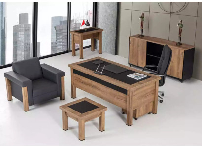 Ontwerper kantoor werkruimte set bureau kast complete set meubels 4-delig