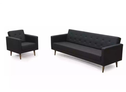 Volledige bankstel, fauteuil, driepersoons bankstel, stijlmeubelen voor thuiskantoor.