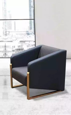 Zwarte complete banksset kantoormeubilair textiel zitbank driezits fauteuil