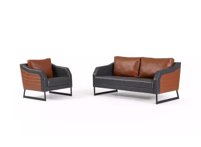Kantoorbankstel Tweezits Fauteuil Luxe Bankstel Designer Zitgroep