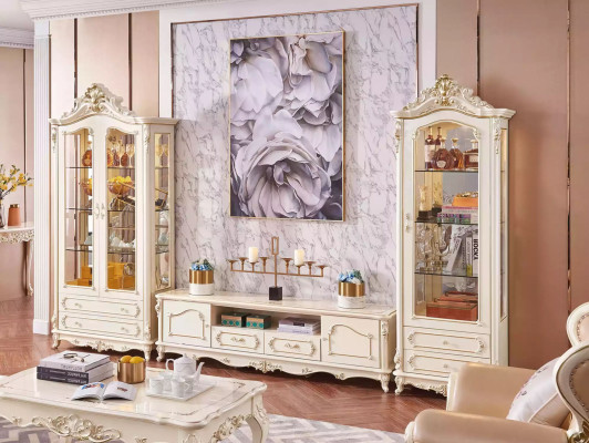 Woonkamerset Luxe tv-standaard 2x vitrine 3-delig nieuw Binnenruimte = Woonkamerset Luxe tv-standaard 2x vitrine 3-delig nieuw Interne ruimte