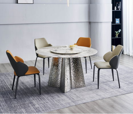 Moderne eetkamer set 6x stoelen Luxe eettafel 7-delig set.