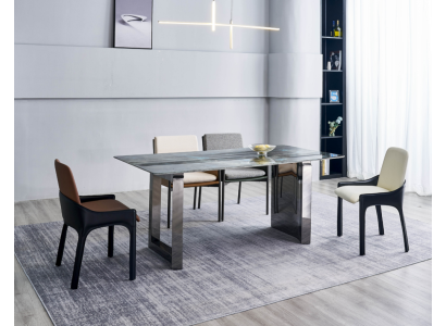 Eetkamer ontwerp set 6x stoelen eetkamerset eetgroep 7-delig set