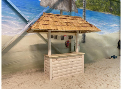 Bar Theke Huisbar Tuin Bartafel Toonbank Staantafel Bartafel met Dak 300x130x270