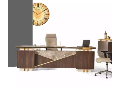 Hoekschrijftafel Luxe roestvrijstalen meubels Kantoor Bureau Nieuw