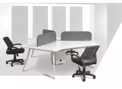 Werkkamer inrichting balie team bureau computertafel designmeubels