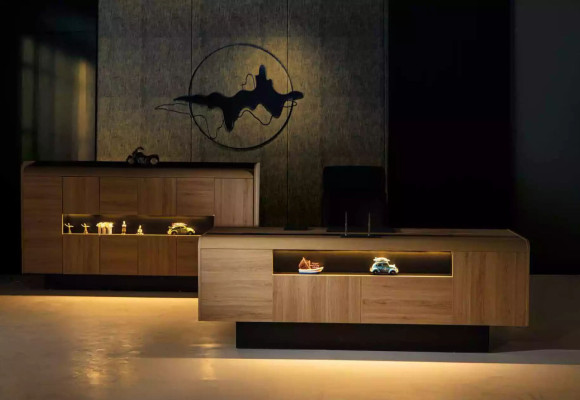 Ontwerper houten bureau kantoorinrichting luxe tafels kantoor nieuw