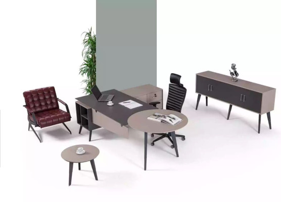 Kantoormeubilair Hoekbureau Modern Luxe Tafel Ontwerper Kantoorwerktafels
