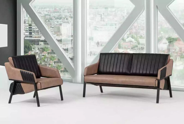 Kantoor meubels Luxe Bankstel 2-zits Modern Bankstel Nieuw