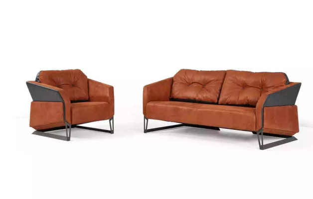 Kantoorstoel Luxe meubilair Kantoorinrichting Oranje zitting Nieuw