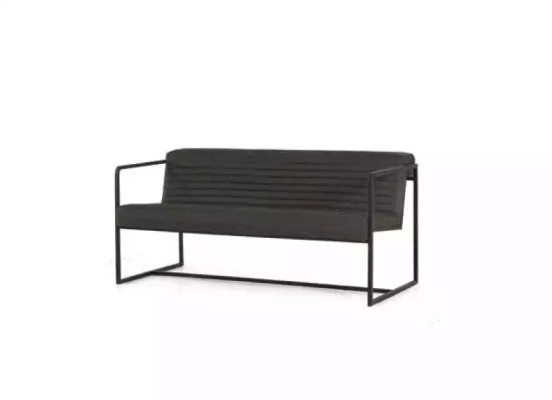 Moderne bank 2-zits kantoor luxe stijl gestoffeerde bank nieuw.