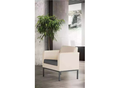 Luxe fauteuil kantoorinrichting werkkamer gestoffeerde stof zit textiel nieuw.