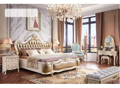 Slaapkamer set Klassiek designer houten meubels luxe nieuw 8-delig
