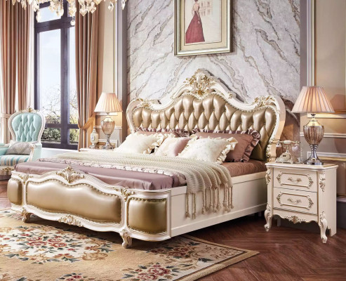 Slaapkamer set Klassiek designer houten meubels luxe nieuw 8-delig