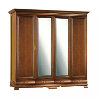 Kledingkast Slaapkamer Kast bruine kleur Barok Rococo Kasten