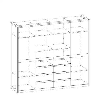 Kast Slaapkamer Kasten Wit Kledingkast Modern Hout Luxe