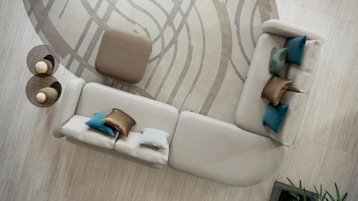 Hockerontwerp Hout Italiaanse meubels Luxe woonkamer Voetenbank Bizzotto Nieuw