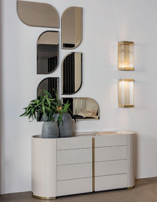 Wandspiegel Spiegel Slaapkamer Meubels Design Italiaans Merk Bizzotto Nieuw