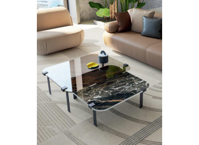 Salontafels Tafel Luxe Glazen Tafels Consoles Ontwerp Italiaanse Meubels Set 2x