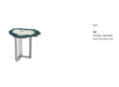 Salontafel bijzettafel glas roestvrij staal bijzettafel meubels ontwerp Italië Coffee table side table glass stainless steel side table furniture design Italy