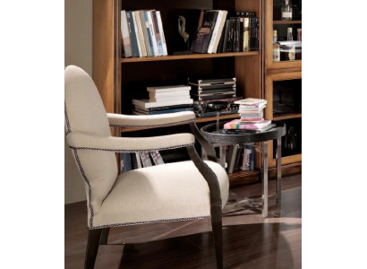 Fauteuil Leesstoel Leesstoel Luie stoel Luxe bank Beklede Italiaanse meubels