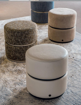 Poef Poef Woonkamer Meubel Set Bekleding Ontwerp Bizzotto Italiaanse Meubelen.