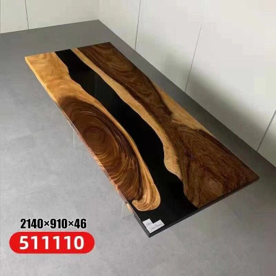 epoxyhars eettafel echt hout massief meubilair waterval epoxy tafel Meubels Nieuw