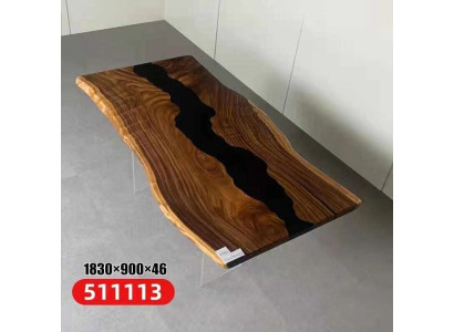 Epoxiehars Riviertafel Echt hout Zwart Water Tafel Epoxy Meubels Nieuw