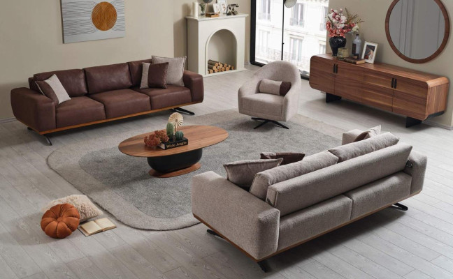 Luxe bankstel 4+3+1 zitter Moderne meubels bank woonkamer bankstel set