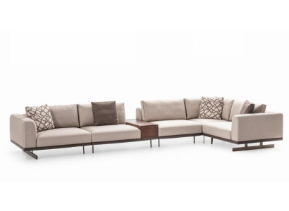 Grote hoekbank van stoffen meubels L-vorm banken bankstellen Beige woonkamermeubels