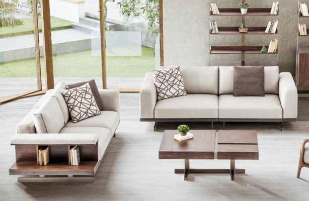 Beige-bruine bankstel Luxe bankstellen zitgroep bankstel set banken 3+2 zits