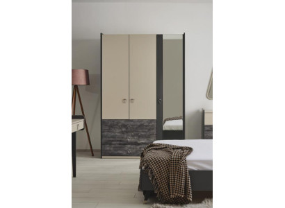 Kledingkast Kast Multifunctionele kledingkast Grijs Materiaal Hout Kasten