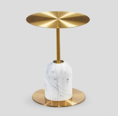 Bijzettafel hoogwaardig metaal modern salontafel koffietafel woonkamer