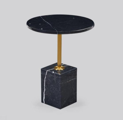 Rond salontafel Topkwaliteit Zwart stijlvol Bijzettafel nieuw luxueus
