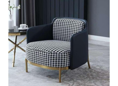 Stijlvolle veelkleurige fauteuil moderne fauteuil tv-bank textielfauteuil