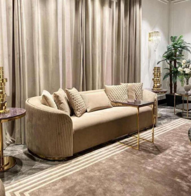 Bankstel 3-zits bankstellen Zit Modern Luxe Textiel Woonkamer Driezitter