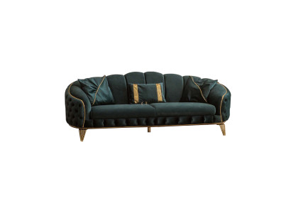 Chesterfield 2x 3-zits bank bekleding zit textiel stof banken bank