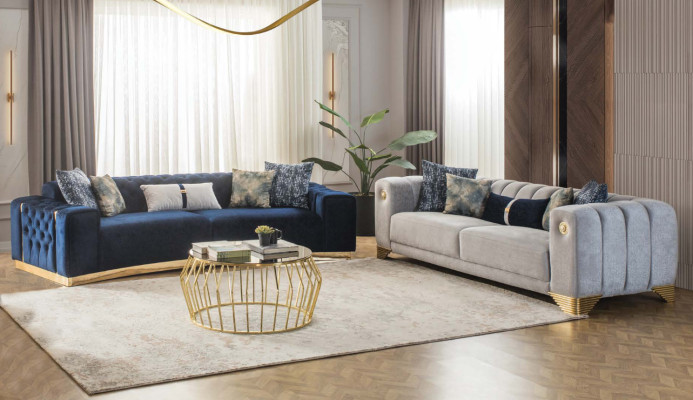 Bankstel 4-zits bankstel stof zitting luxe design bankstellen Modern