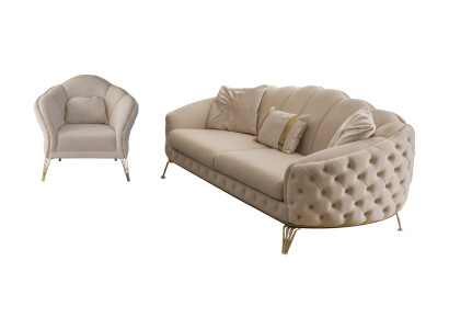 Bankstel 3 3 1 zits Modern Compleet Set Bekleding Bankstel
