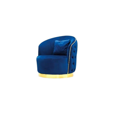 Blauwe Chesterfield fauteuil Woonkamer Loungestoel Designer Stoel. xlmeubilair.nl