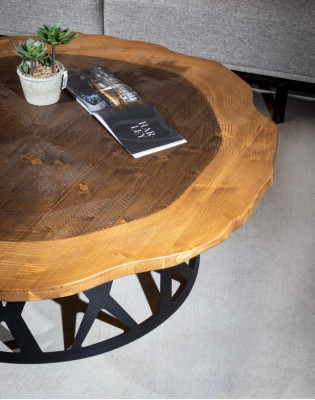 Ontwerp salontafel luxe rond vorm metaal Elegante woonkamer nieuw